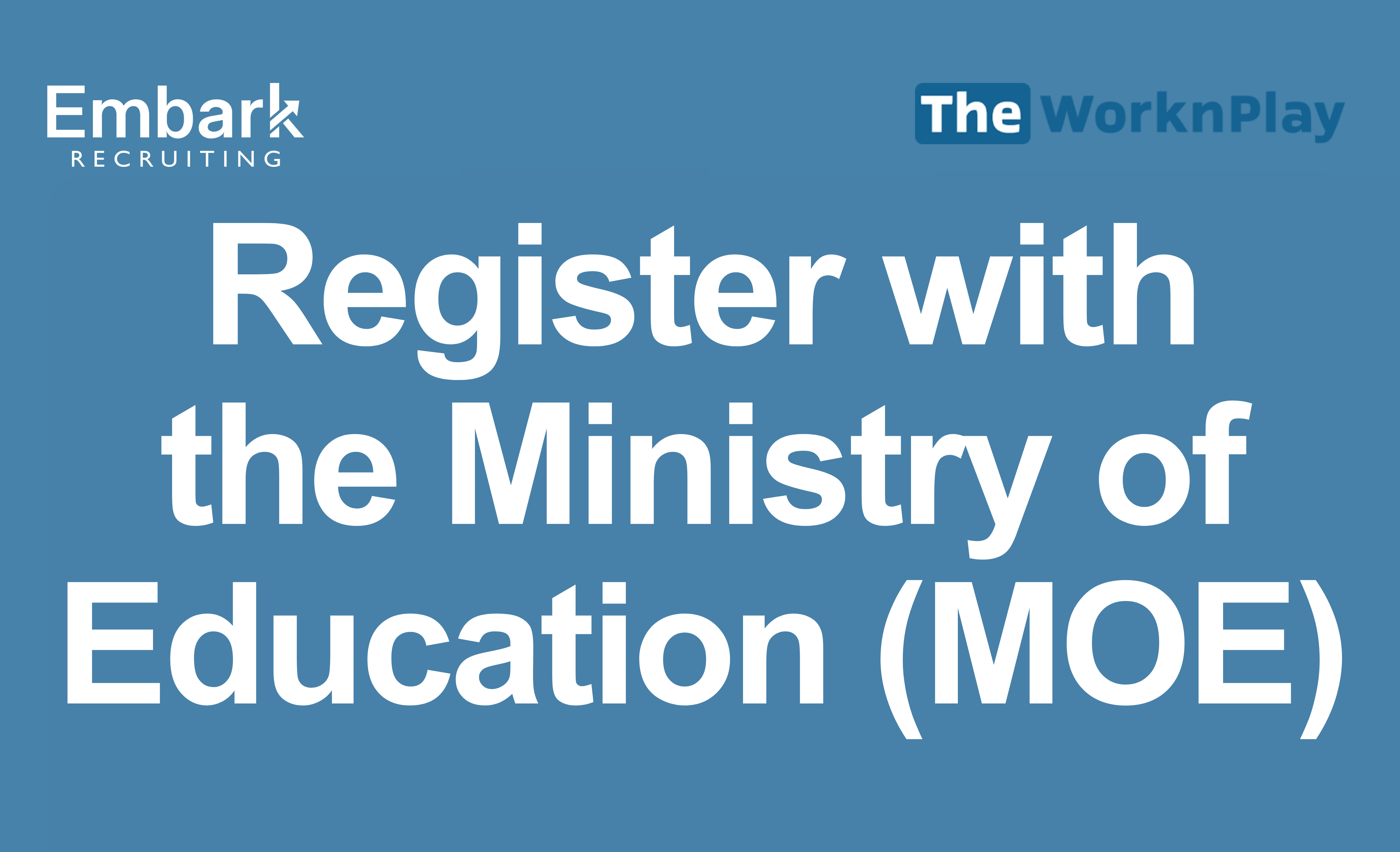 How to Check if Your Job is Registered with the Ministry of Education (MOE)